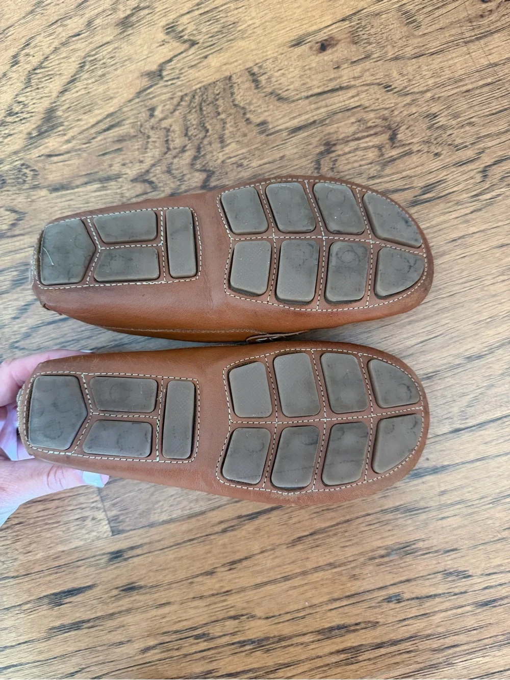 Men's Tan Leather Penny Loafers